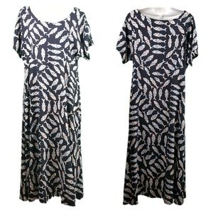 Endeavor Trading Women's Medium Fish Maxi Dress